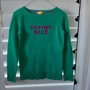 Lilly Pulitzer “Define Nice” Sweater